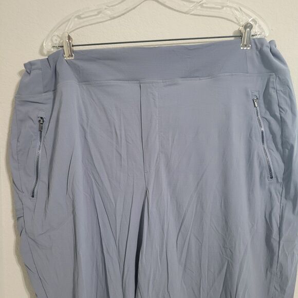 Athleta size 20 Windbreaker Pants elastic waist drawstring pockets stretch - Picture 6 of 10